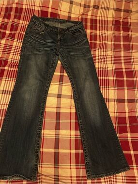 Cowgirl Tuff Dark Blue Flared Jeans